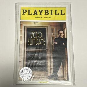 700 Sundays Opening Night Playbill Broadway Billy Crystal Stickered